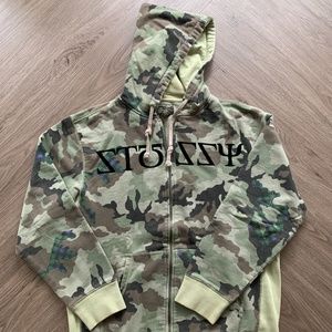 🔥Vintage Stussy Camo Sweater Hoodie
